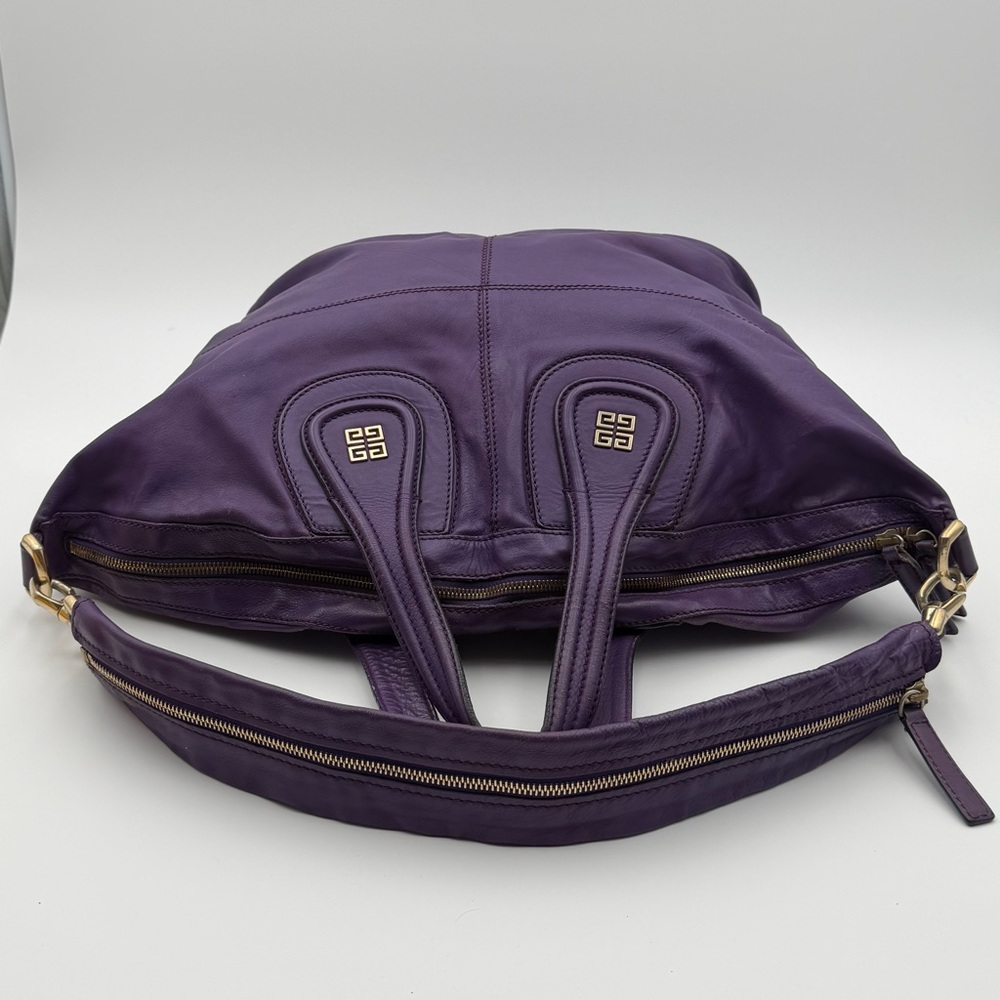Givenchy Nightingale Leather Satchel Bag – Purple - Picture 5 of 10